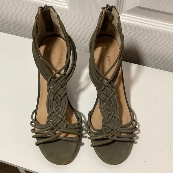 Adam Tucker Shoes - Adam Tucker Strappy Heels Green 8M